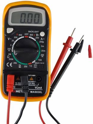 Ekavir MAS830L + Backlight Digital Multimeter+ Pocket Size with Back Support Digital Multimeter