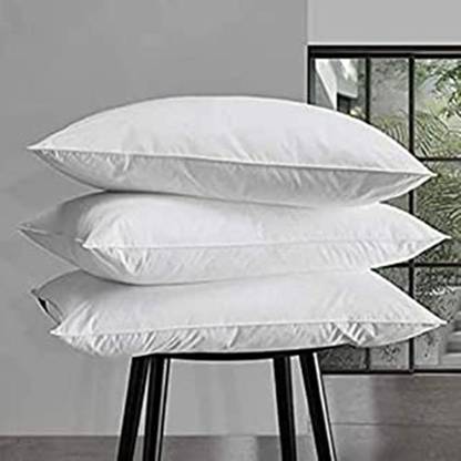 GETHOURS Cotton Solid Sleeping Pillow Pack of 3