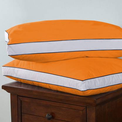 EVERDECOR Microfibre Sleeping Pillow Pack of 2 Solid