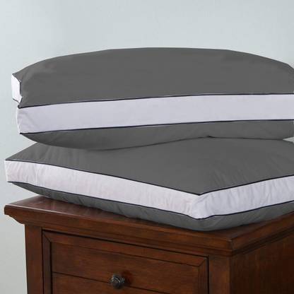 EVERDECOR Microfibre Sleeping Pillow Pack of 2 Solid