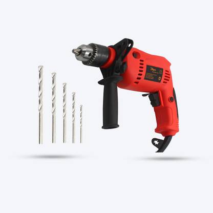 Hillgrove 700W Power Drill Machine with 5 Drill Bits for Making Holes in Metal/Wood/ /Concrete with Reverse Rotation and Variable Speed Pistol Grip Drill HGPD1M5 Impact Driver