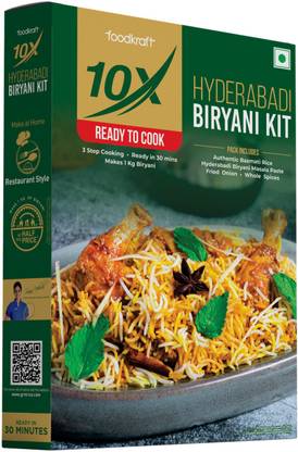 10x Hyderabadi Biryani Kit, For Veg & Non-Veg 342 g