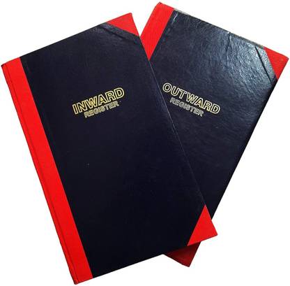 R K SALES R K Inward & Outward Register Combo Pack of 1 2-Part Hard Bound