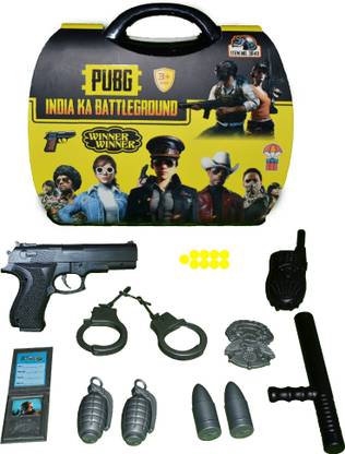 My Shoppermart Army Power Military Set in Suitcase PUBG Battleground for Kids GI Joe Police Set