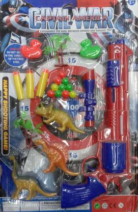 LITTLEMORE Toy Weapons Set for Boys with Rifle, 20 Bullets, Target Shooting Gun