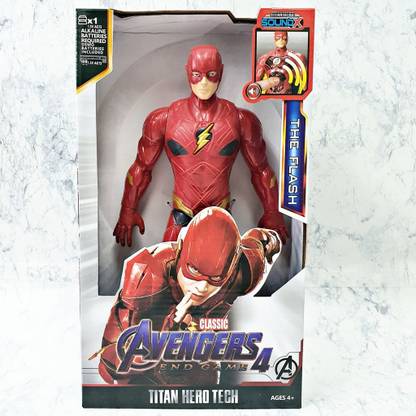Mt hub Titan Hero Tech THE FLASH 12"-Scale Action Figure Toy with Light And Sound