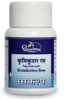 DHOOTAPAPESHWAR Krumikuthar Rasa Tablet 60 X 3 = 180 Tab