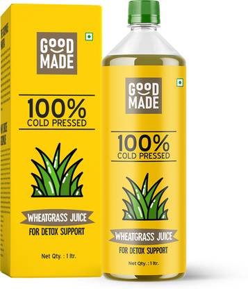 GOODMADE Cold Pressed Wheatgrass Juice for Inner Detox and Strength