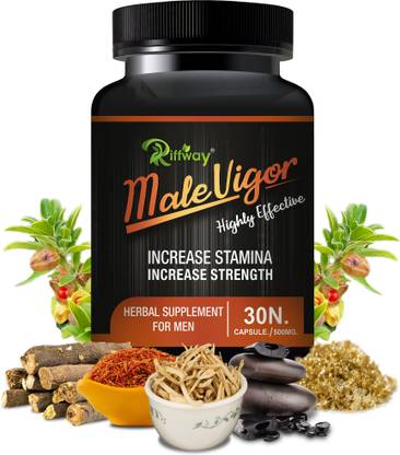Riffway Men's Capsules For Vitality With Safed Musli Benefits (Powerful Minerals)