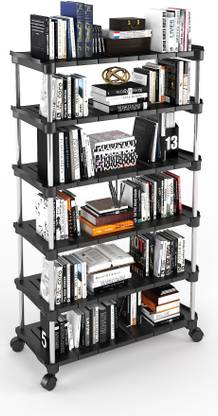 TNT The Next Trend Super Smart Stackable and Durable, Easy to Assemble, Space Saving Rack Plastic Open Book Shelf