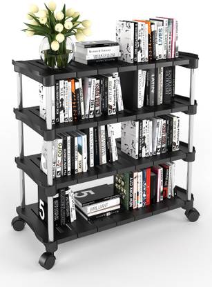 TNT The Next Trend Super Smart Stackable and Durable, Easy to Assemble, Space Saving Rack Plastic Open Book Shelf