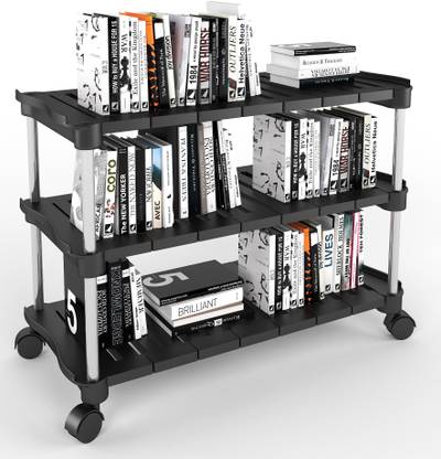 TNT The Next Trend Super Smart Stackable and Durable, Easy to Assemble, Space Saving Rack Plastic Open Book Shelf