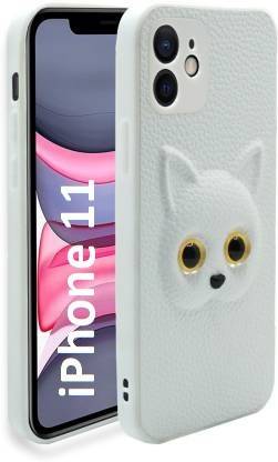 Coverskart Back Cover for Apple iPhone 11, Cartoon Cat Soft PU Leather TPU Back Case