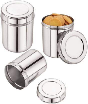 NEELAM Steel Tea Coffee & Sugar Container  - 450 ml, 600 ml, 750 ml