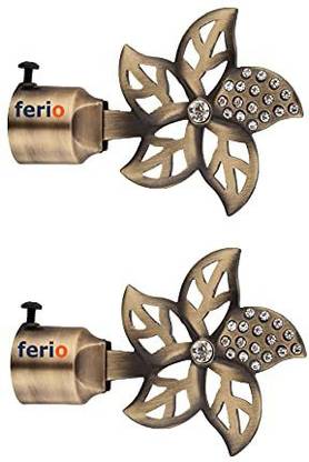 Ferio Gold Curtain Knobs Metal