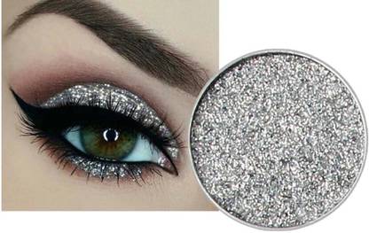Latixmat Silver Fashion Glitter Shimmer Pearl Loose Eyeshadow For All Skin