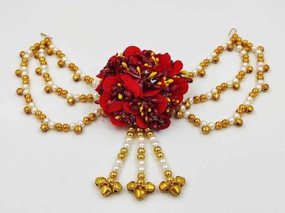 A2 Fashion Designer Handcrafted Traditional Flower Gajra/Hair Chain/Hair Accesories Hair Chain