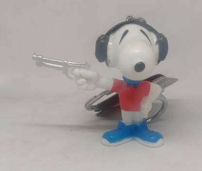lindasgifts Snoopy With Gun KEY CHAIN Key Chain