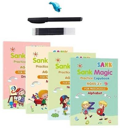 CHANANA SELLERS Kids Magic Practice Copybook Set - Reusable Magic
