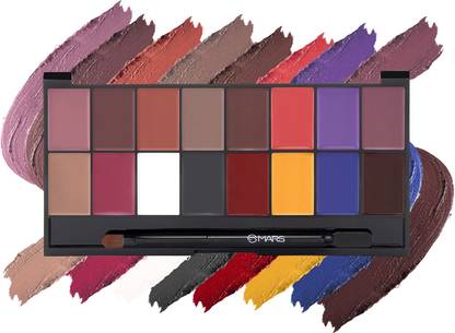 MARS 16 Color Ultra Pigmented and Matte Lipstick Palette