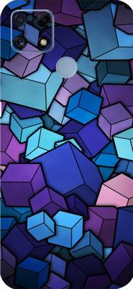 Mclaxa Cubes Vector Realme C25 Back Mobile Skin, Cubes Vector, Realme C25 Mobile Skin