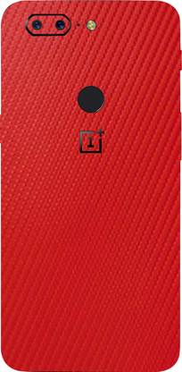 CLAXA Red Carbon Fiber One Plus 5t Back Skin Guard.....,,, Red Carbon Fiber, OnePlus 5T Mobile Skin
