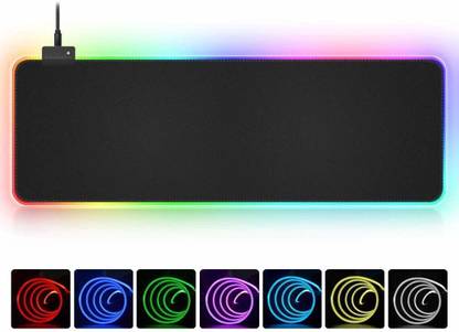 InfiZone Large XXL RGB Glowing LED Light Gaming Mouse Pad with Nonslip Base Mousepad