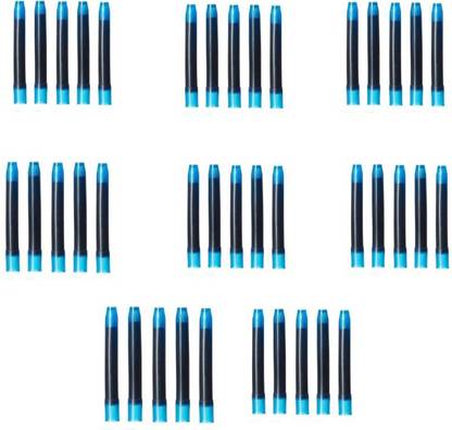 Tlismi Pilot Pen Cartridge Blue ink Pack of 20 pcs for V7 with Key-Chain Ball Pen Refill
