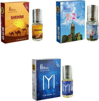Minar Shehra, S-26 & IYI 2.5 ML Perfume  -  7.5 ml