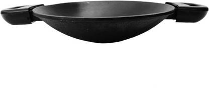 Sk Metals Cast Iron Preseasond Appam Pan/ Appam Chatti Appachatty 1 L capacity 22 cm diameter