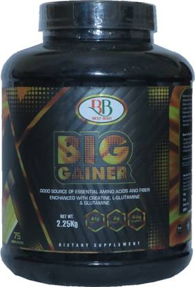 BB Best Body Nutrition BIG GAINER For Heavy Bulk Gaining (2.25Kg Chocolate) Weight Gainers/Mass Gainers
