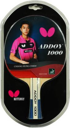 Butterfly Addoy 1000-21/22 Model With FREE Cover Red, Black Table Tennis Blade