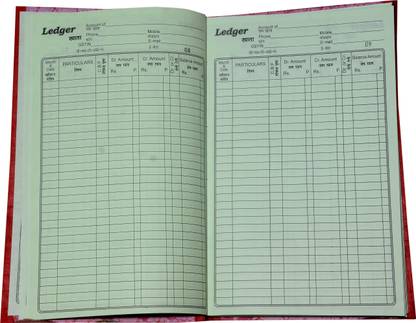 sky prints Ledger book Front + Back (200 pages) 70 gsm paper, pages size 32*22 cm 1-Part ledger book