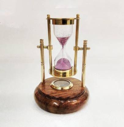 Fizon Enterprises sand watch with compass with brass Sand Clock