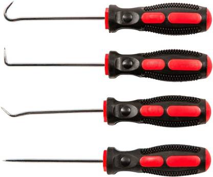 A TO Z TOOLS 4Pc Hook And Pick Set O-Ring Seal Remover Craft Hobby Tool Standard Screwdriver Set