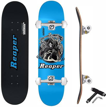 Jaspo Reaper (31X 8) inches Complete Fully Assembled 7 Layer Maple Skateboard 31 inch x 8 inch Skateboard