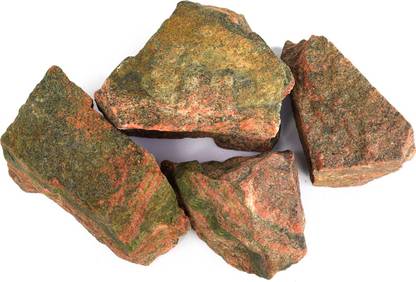 REIKI CRYSTAL PRODUCTS Natural Unakite Rough Crystal Stone For Reiki Healing And Crystal Healing 100gm Regular Asymmetrical Crystal Stone