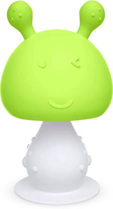 LuvLap Mushroom Silicone Baby Teether, Teething Toys, Infant Rattling Teether, BPA Free Teether