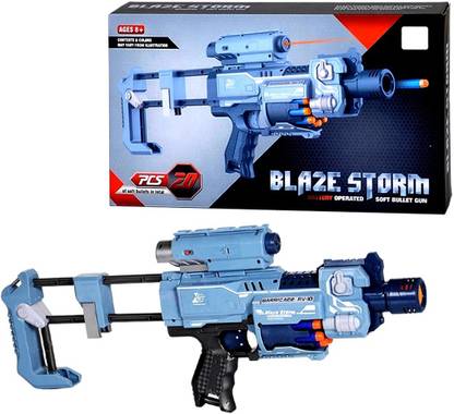 Krypton Blaze Storm Barricade RV-10 Soft Dart Nerf Gun Battery Operated | 20PCS Bullet Guns & Darts