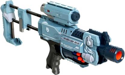 Funrally Blaze Storm Barricade RV-10 Soft Dart Nerf Gun Battery Operated | 20PCS Bullet Guns & Darts