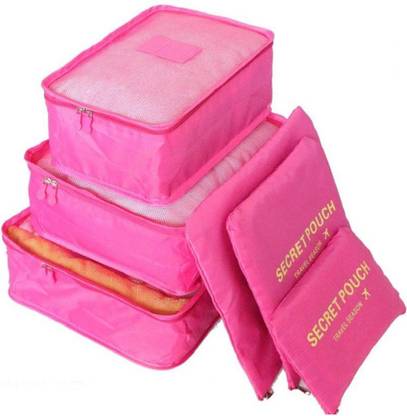 Bluwings Travel Packing Luggage Zipper Bag and Laundry Pouch Set Of 6