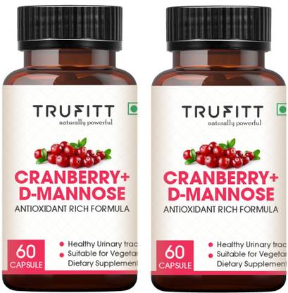 Trufitt Cranberry + D-Mannose Antioxidant for Kidney Health & Urinary Tract Infection