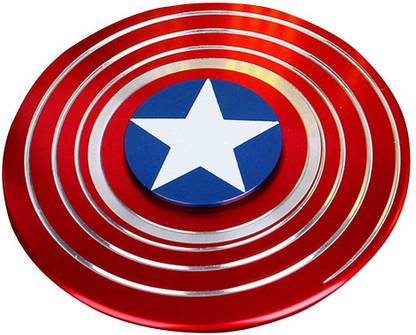 KARBD Captain America Fidget Ultra Speed Light Weight Metal Wind Spinner Toy