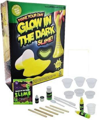 SABIRAT Make Your Own Glow In The Dark Slime, Super Stretchy Slime, Everything You Need