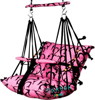 Yaksok ZONES Cotton Baby Big Swing 1-5 Year Folding & Washable With Safety Belt Indor-Outdor