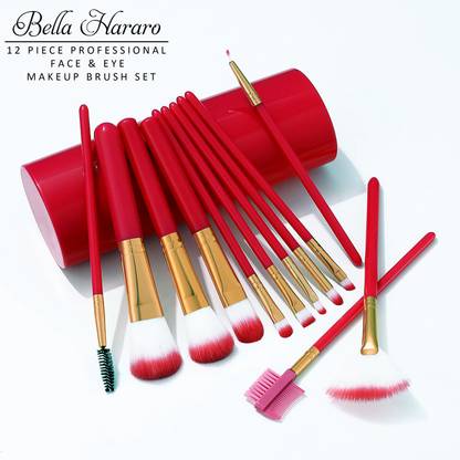 BELLA HARARO Premium Makeup Brush Set with Blue Storage Box