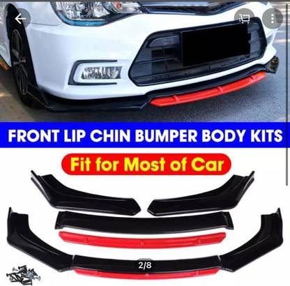 Auto MT 4PC RB Front Bumper Splitter Lip Chin Bumper Body Kit Bumper Splitter Spoiler Car Spoiler