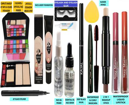 INWISH COMPLETE FACE MAKEUP COMBO SET WITH ALL BASIC MAKEUP ESSENTIAL PRODUCTS ASET13-3