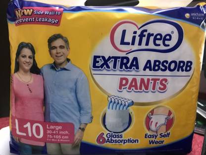 LIFREE L- 10 ADULT Adult Diapers - L