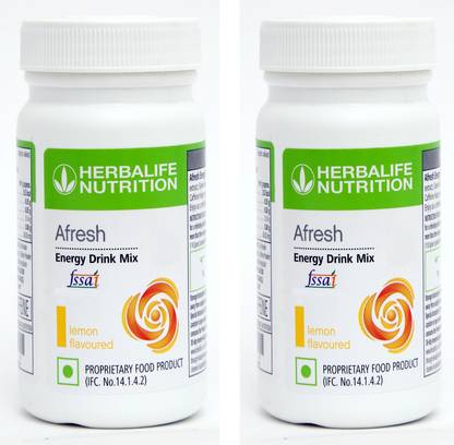 HERBALIFE Afresh Energy Drink - Lemon Flavor For Weight Loss 2 PIECES Energy Drink